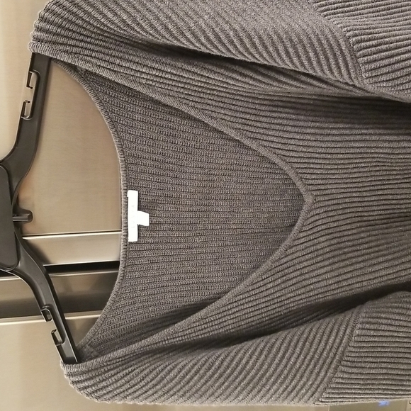 💕LUNYA💕 Cozy Cotton Silk Reversible Pullover Restful Grey Heather Large  NWOT - Picture 9 of 14